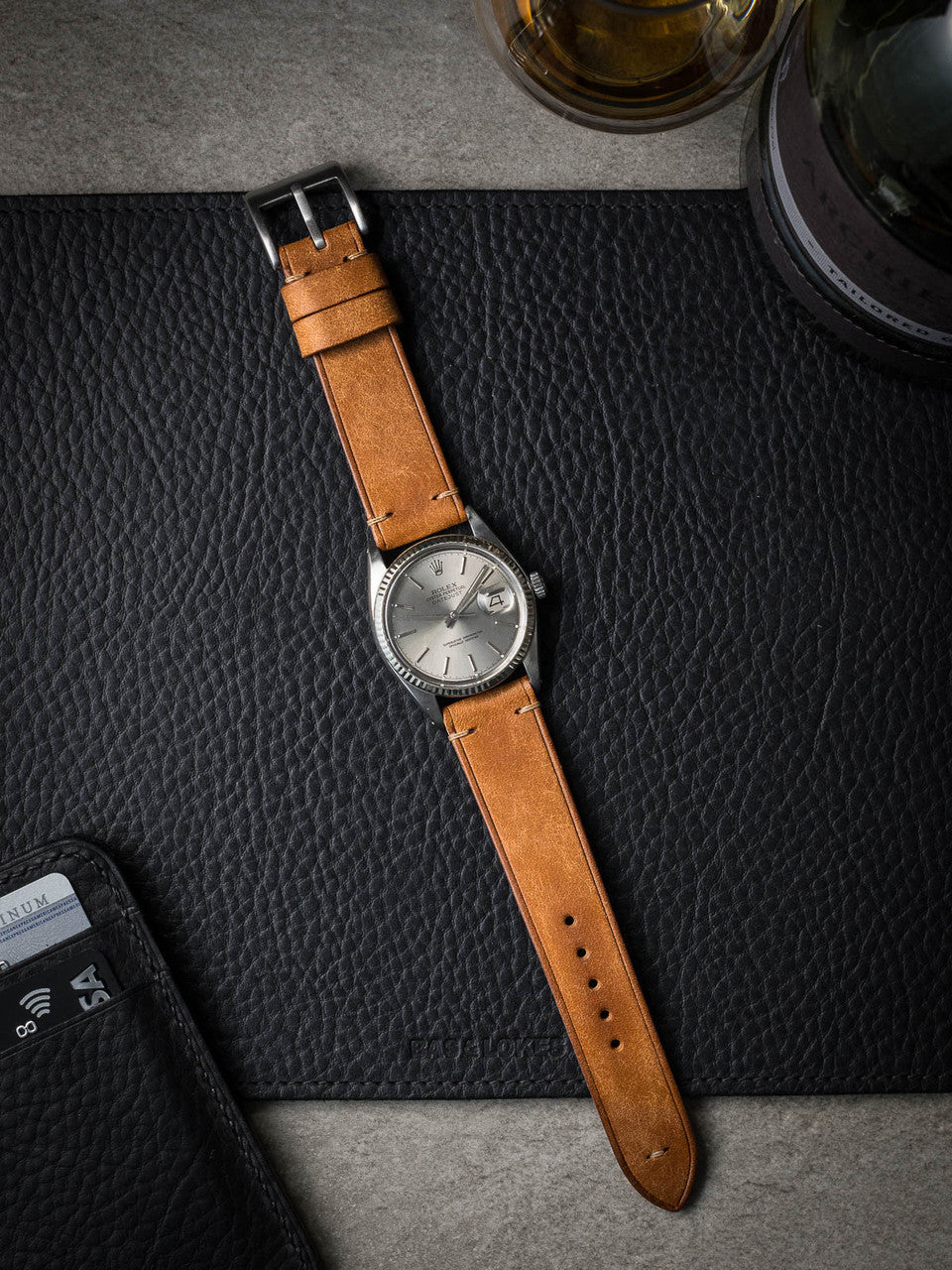 "Astor" Butterscotch Leather Watch Strap