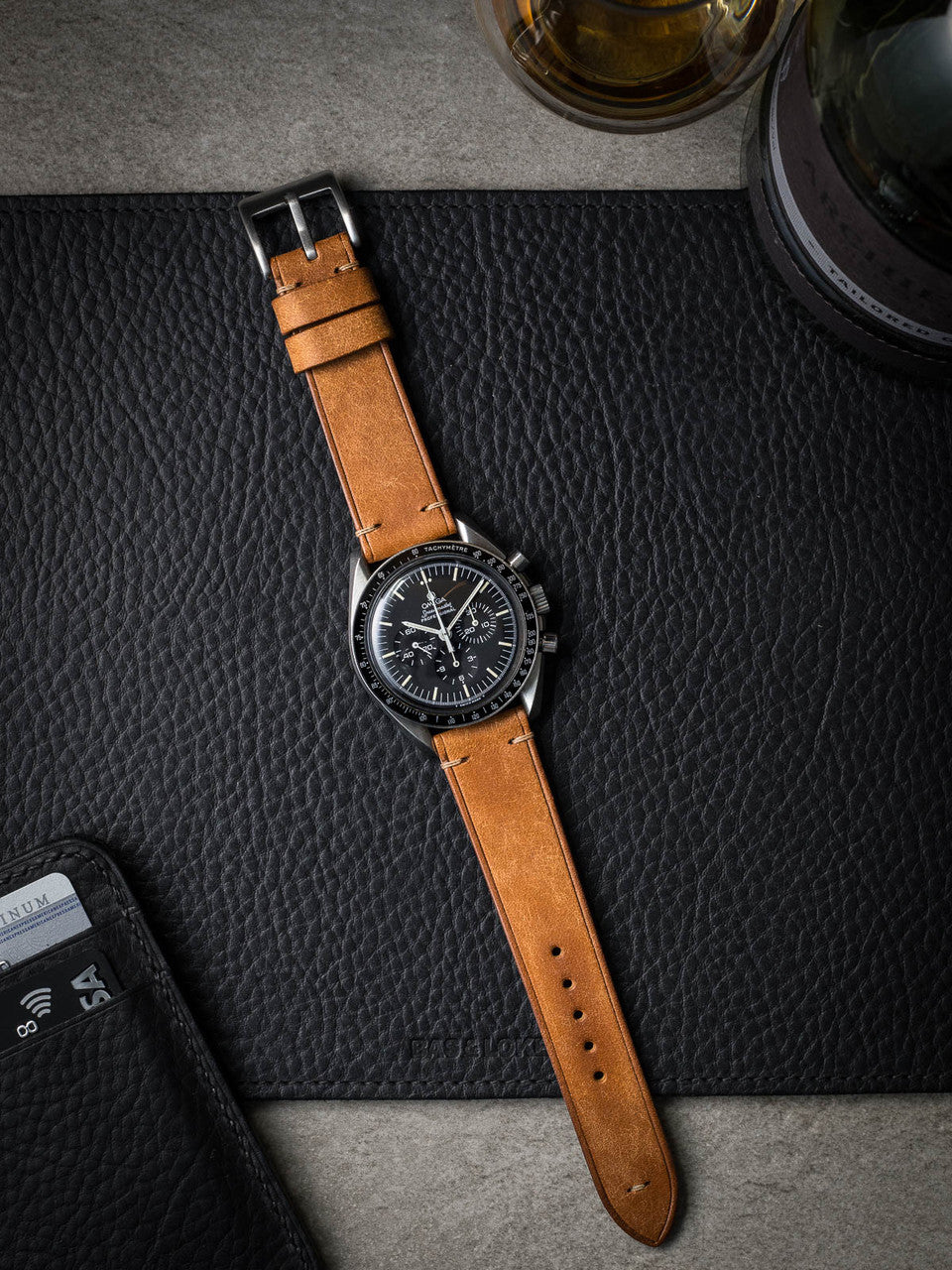 "Astor" Butterscotch Leather Watch Strap