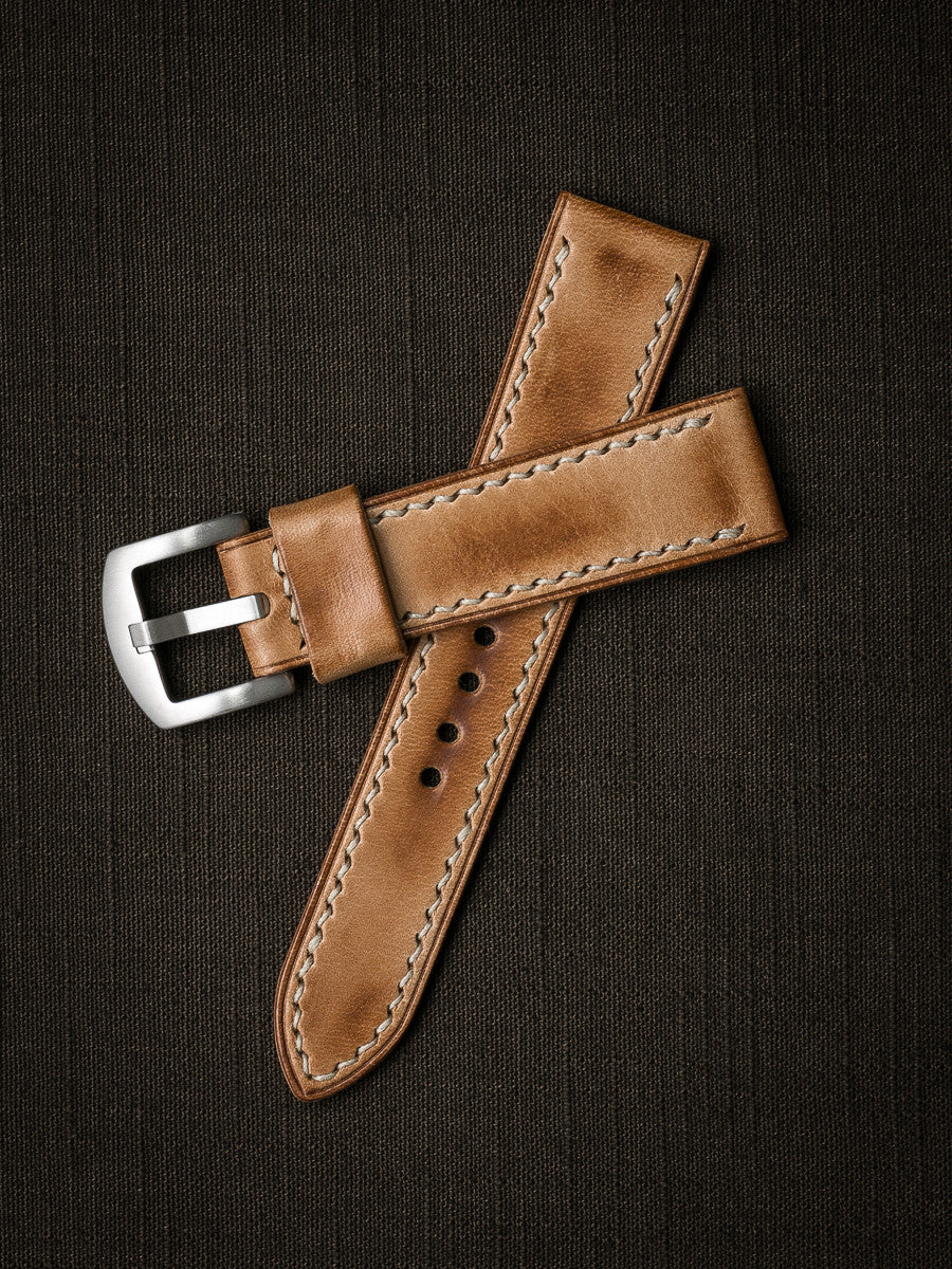 "Axel" Natural Vintage Leather Watch Strap