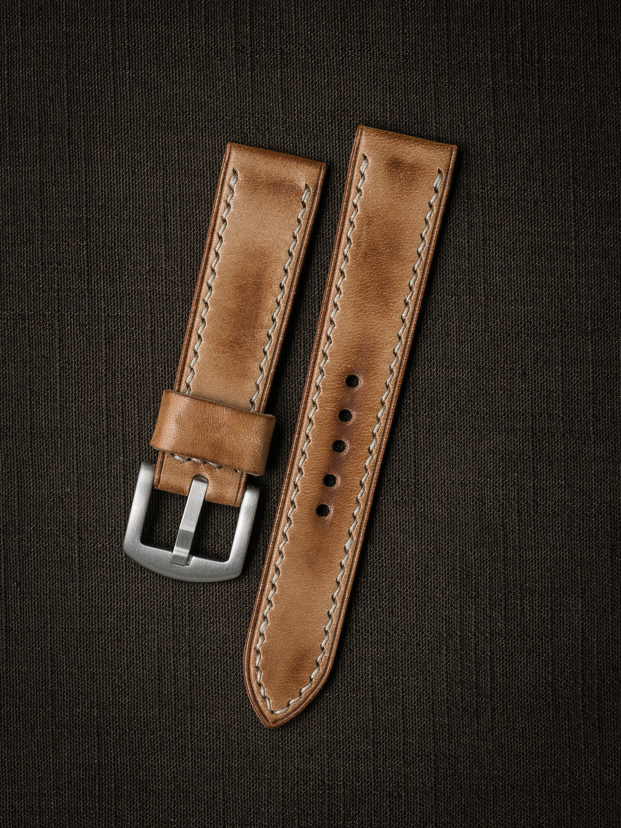 "Axel" Natural Vintage Leather Watch Strap
