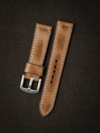 "Axel" Natural Vintage Leather Watch Strap