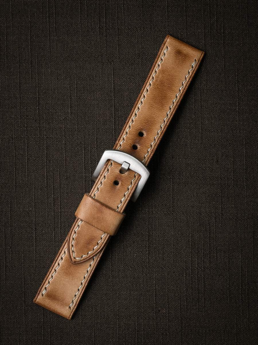 "Axel" Natural Vintage Leather Watch Strap