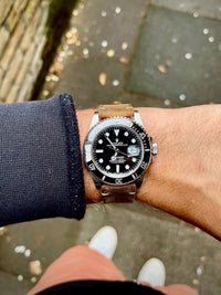 "Huck" Rugged Brown Leather Watch Strap