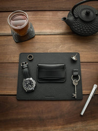 "Kingsman" Padded Black Leather Watch Strap