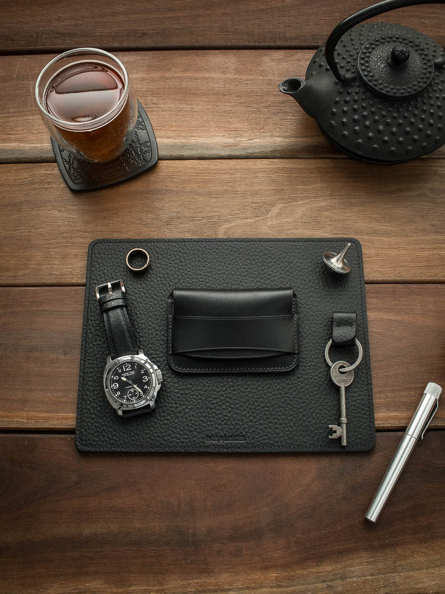 "Kingsman" Padded Black Leather Watch Strap