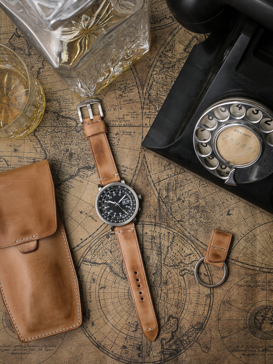 "Berkshire" Butterscotch Leather Watch Strap