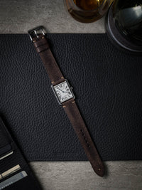 "Bill" Vintage Brown Leather Watch Strap