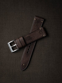 "Bill" Vintage Brown Leather Watch Strap
