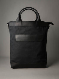 Lennox Tote Bag - Black Canvas
