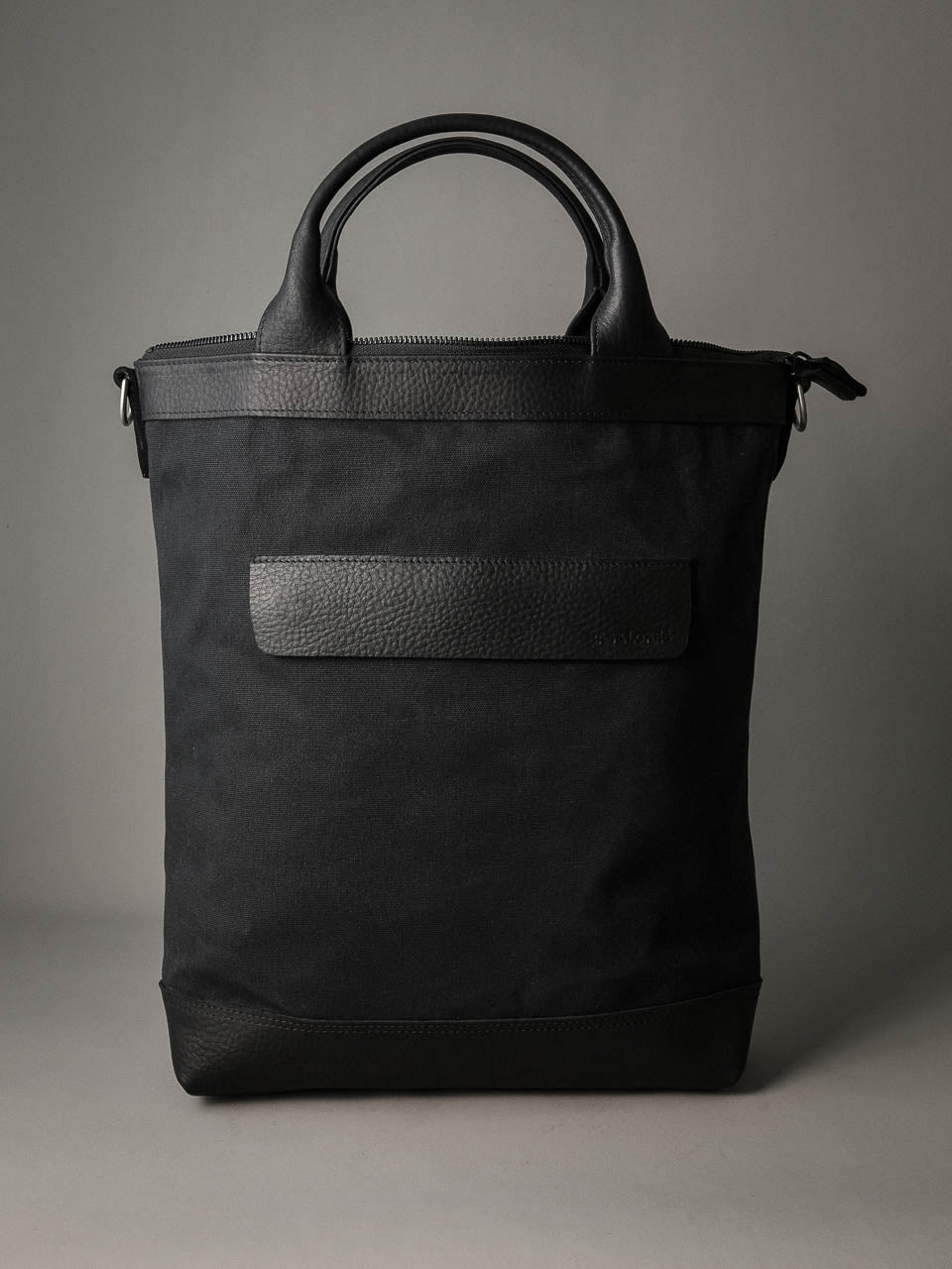 Lennox Tote Bag - Black Canvas