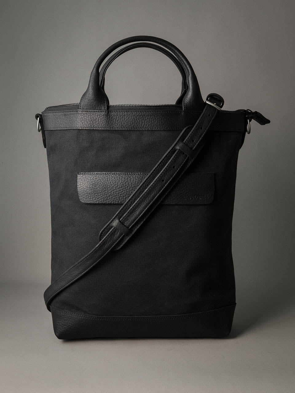 Lennox Tote Bag - Black Canvas