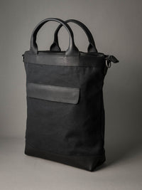 Lennox Tote Bag - Black Canvas