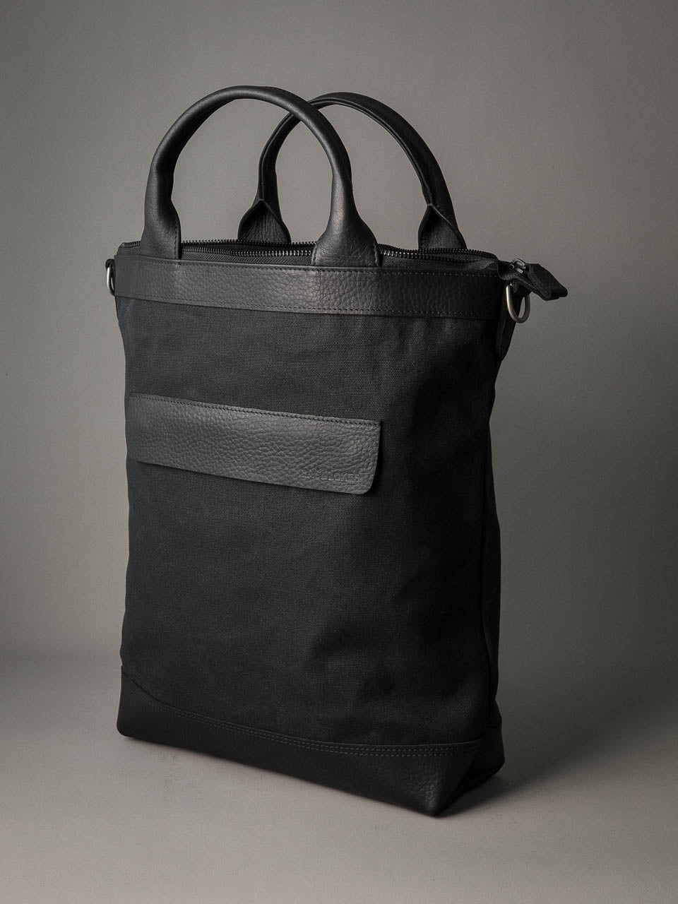 Lennox Tote Bag - Black Canvas