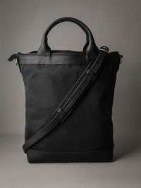 Lennox Tote Bag - Black Canvas
