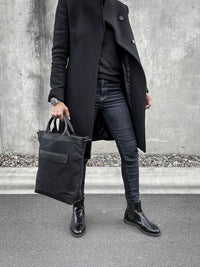 Lennox Tote Bag - Black Canvas