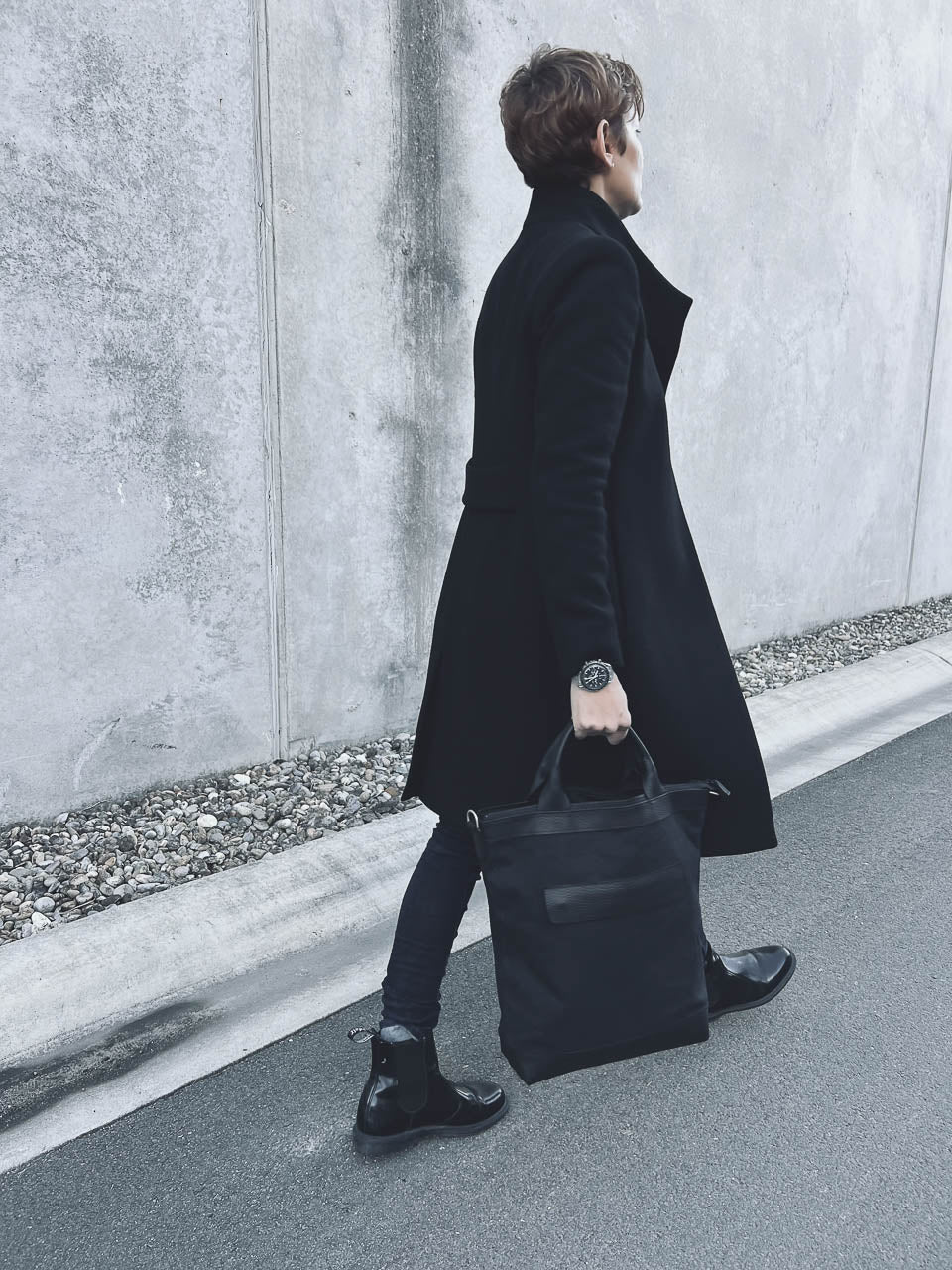 Lennox Tote Bag - Black Canvas