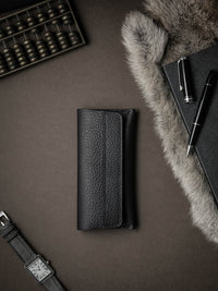 Lex Watch Pouch - Black Leather