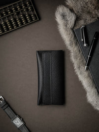 Lex Watch Pouch - Black Leather