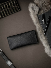 Lex Watch Pouch - Black Leather