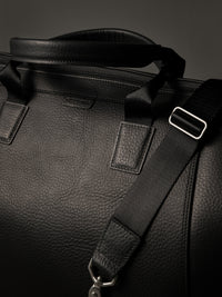 The Gramercy Weekender Bag - Black Leather
