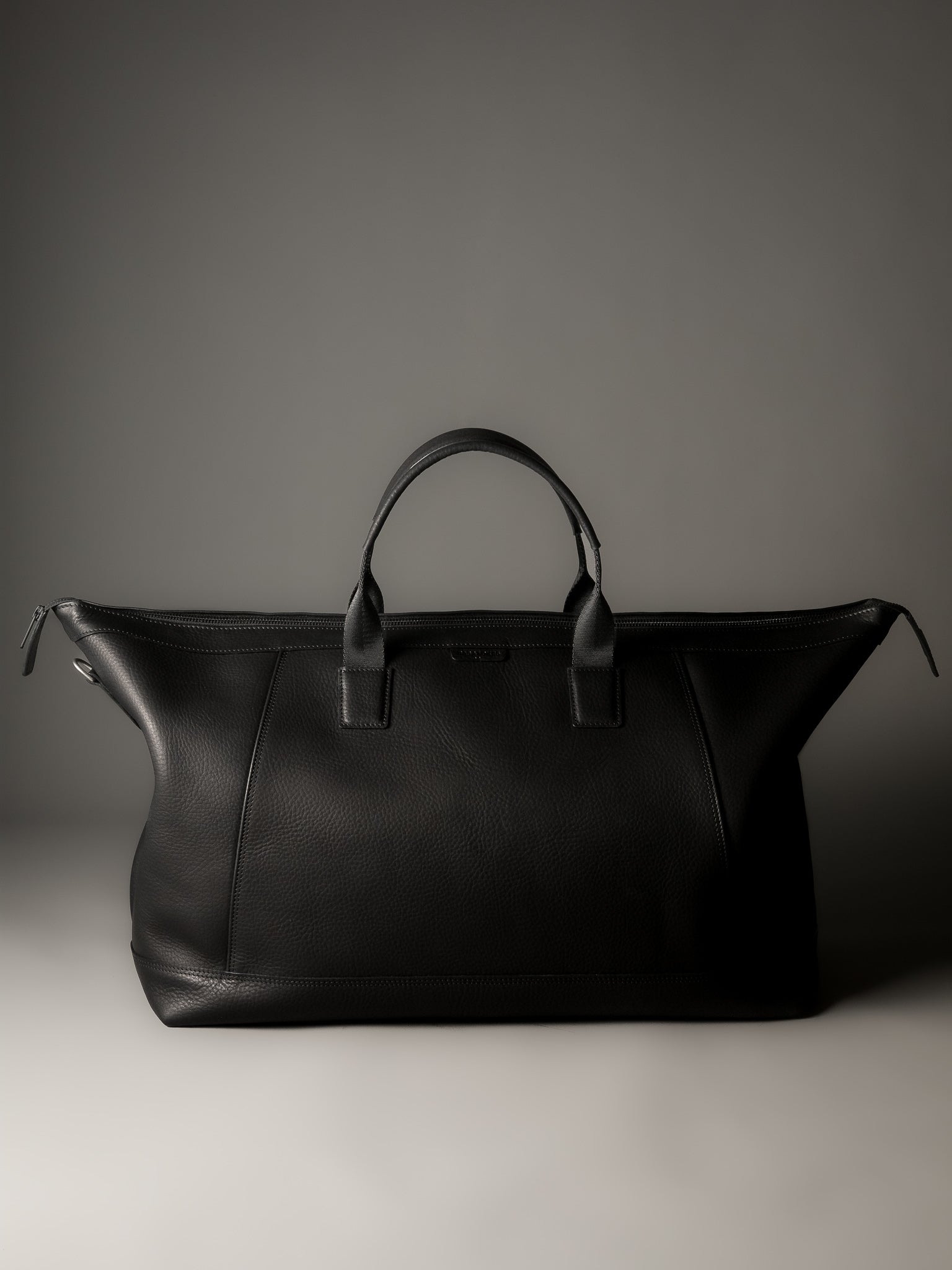 The Gramercy Weekender Bag - Black Leather