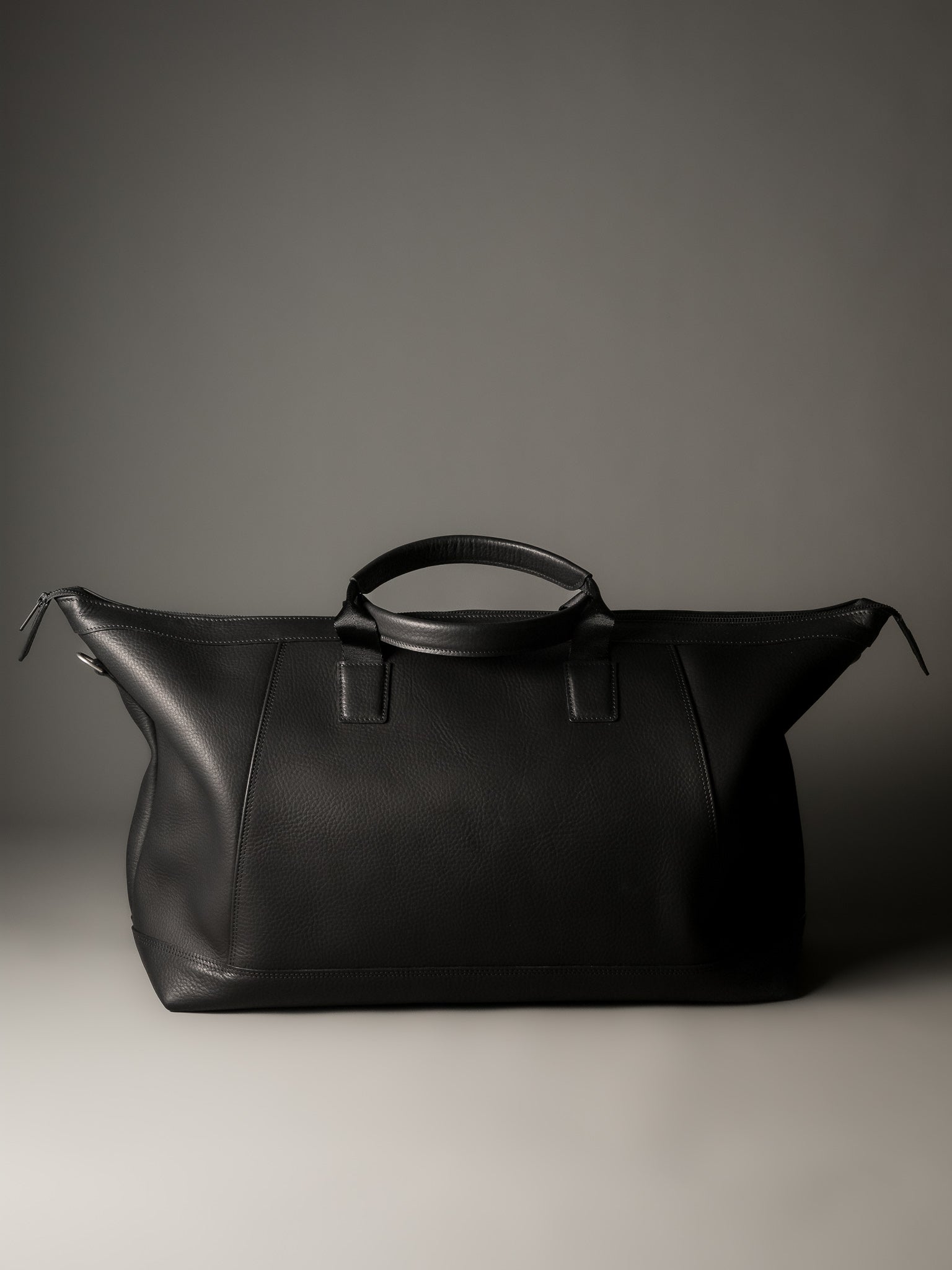 The Gramercy Weekender Bag - Black Leather