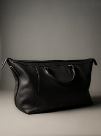 The Gramercy Weekender Bag - Black Leather