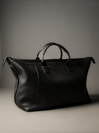 The Gramercy Weekender Bag - Black Leather
