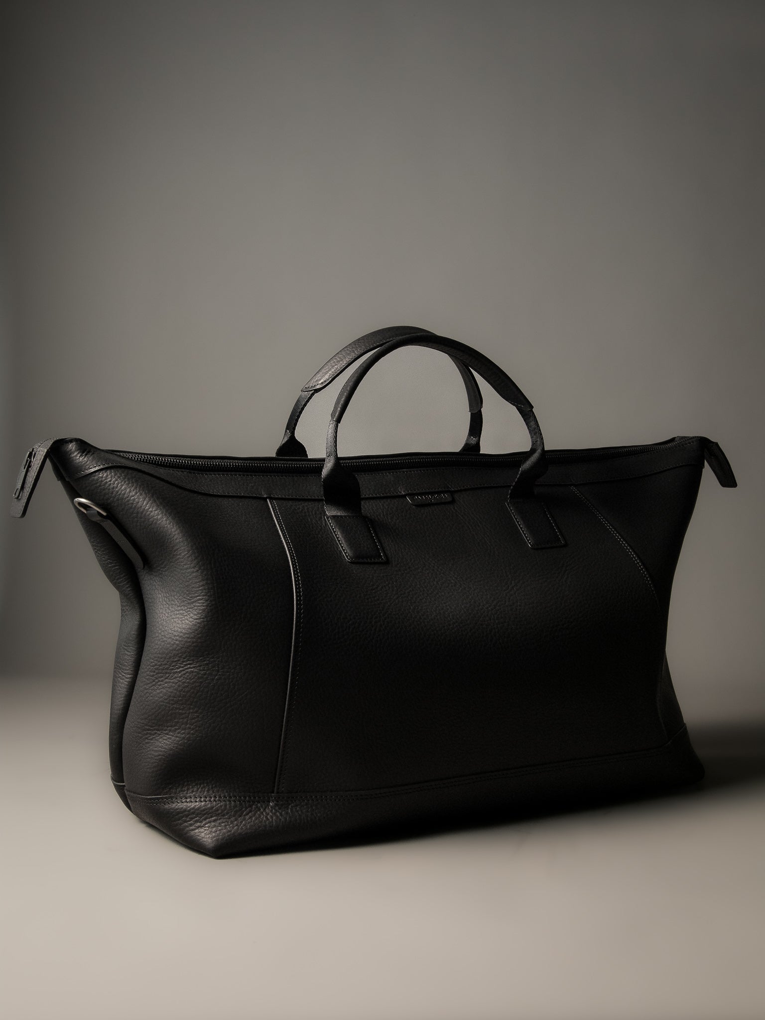 The Gramercy Weekender Bag - Black Leather