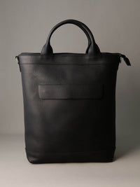 Lennox Tote Bag - Black Leather