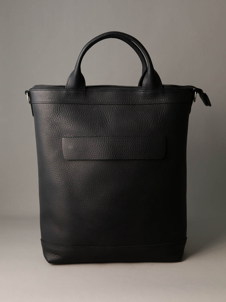 Lennox Tote Bag - Black Leather