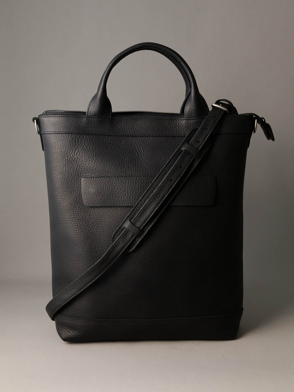Lennox Tote Bag - Black Leather