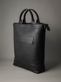 Lennox Tote Bag - Black Leather