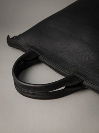Lennox Tote Bag - Black Leather