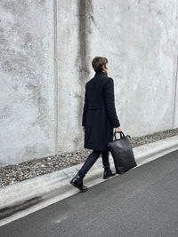 Lennox Tote Bag - Black Leather
