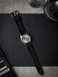 "Luke" Black Suede Watch Strap
