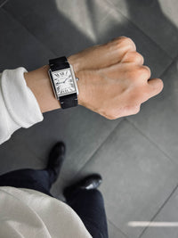 "Luke" Black Suede Watch Strap