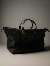 Gramercy Black Suede Weekender Bag (Limited to 3 Pieces)