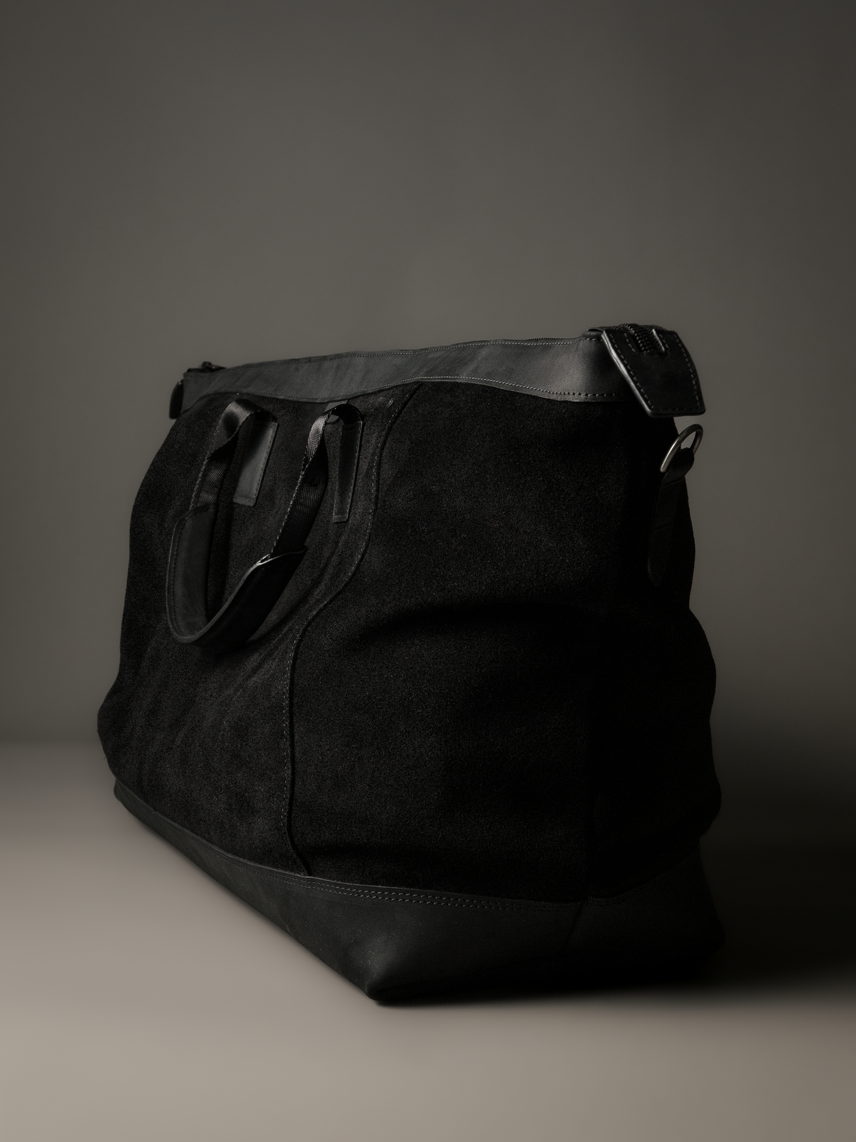 Gramercy Black Suede Weekender Bag (Limited to 3 Pieces)