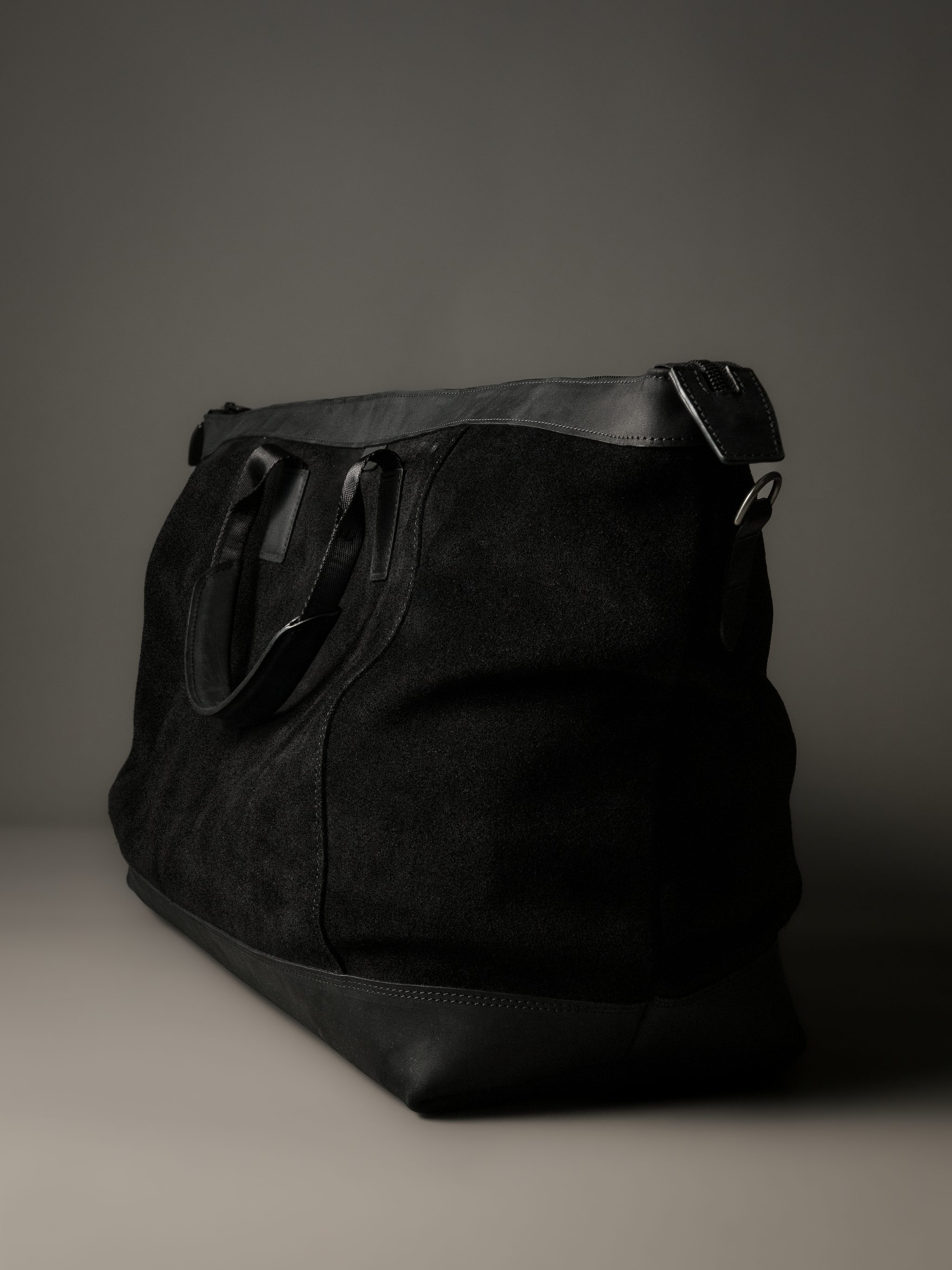 Gramercy Black Suede Weekender Bag (Limited to 3 Pieces)