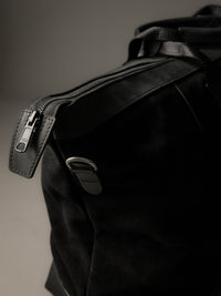 The Gramercy Weekender Bag - Black Suede