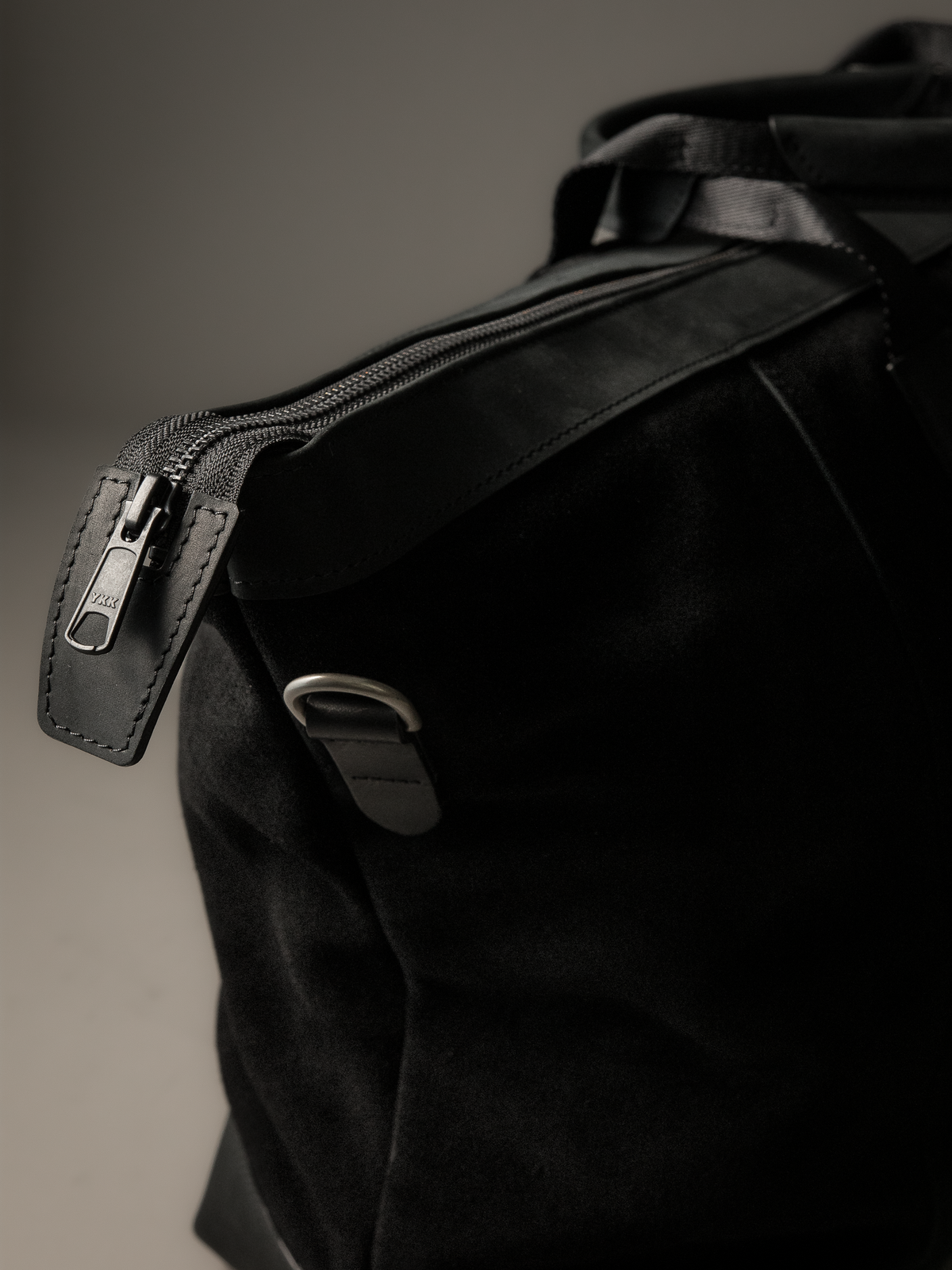 Gramercy Black Suede Weekender Bag (Limited to 3 Pieces)