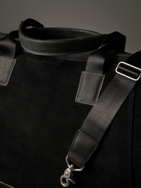 Gramercy Black Suede Weekender Bag (Limited to 3 Pieces)