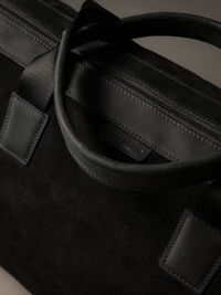 Gramercy Black Suede Weekender Bag (Limited to 3 Pieces)