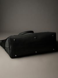 The Gramercy Weekender Bag - Black Suede