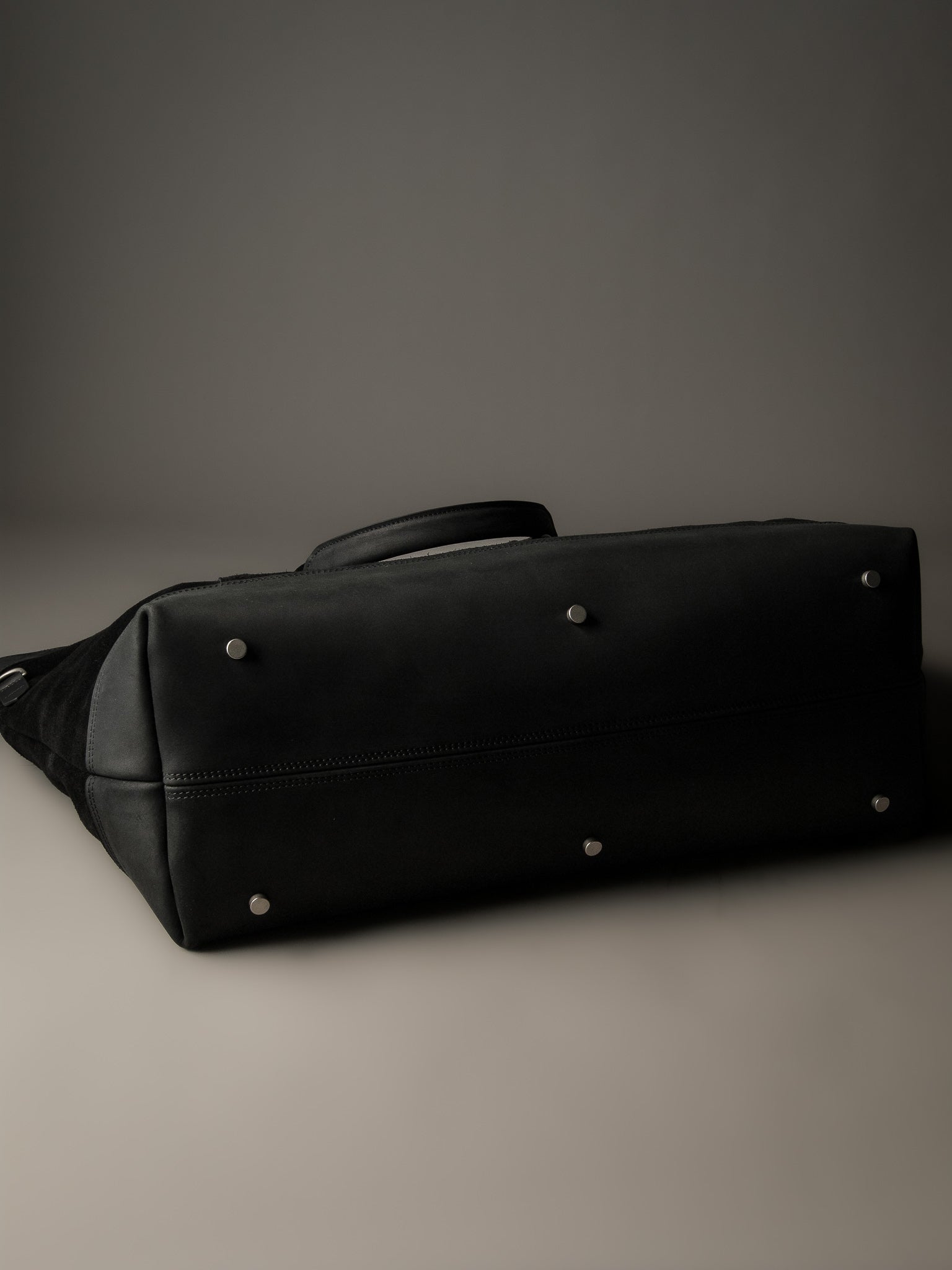 The Gramercy Weekender Bag - Black Suede