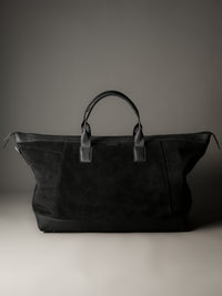 The Gramercy Weekender Bag - Black Suede