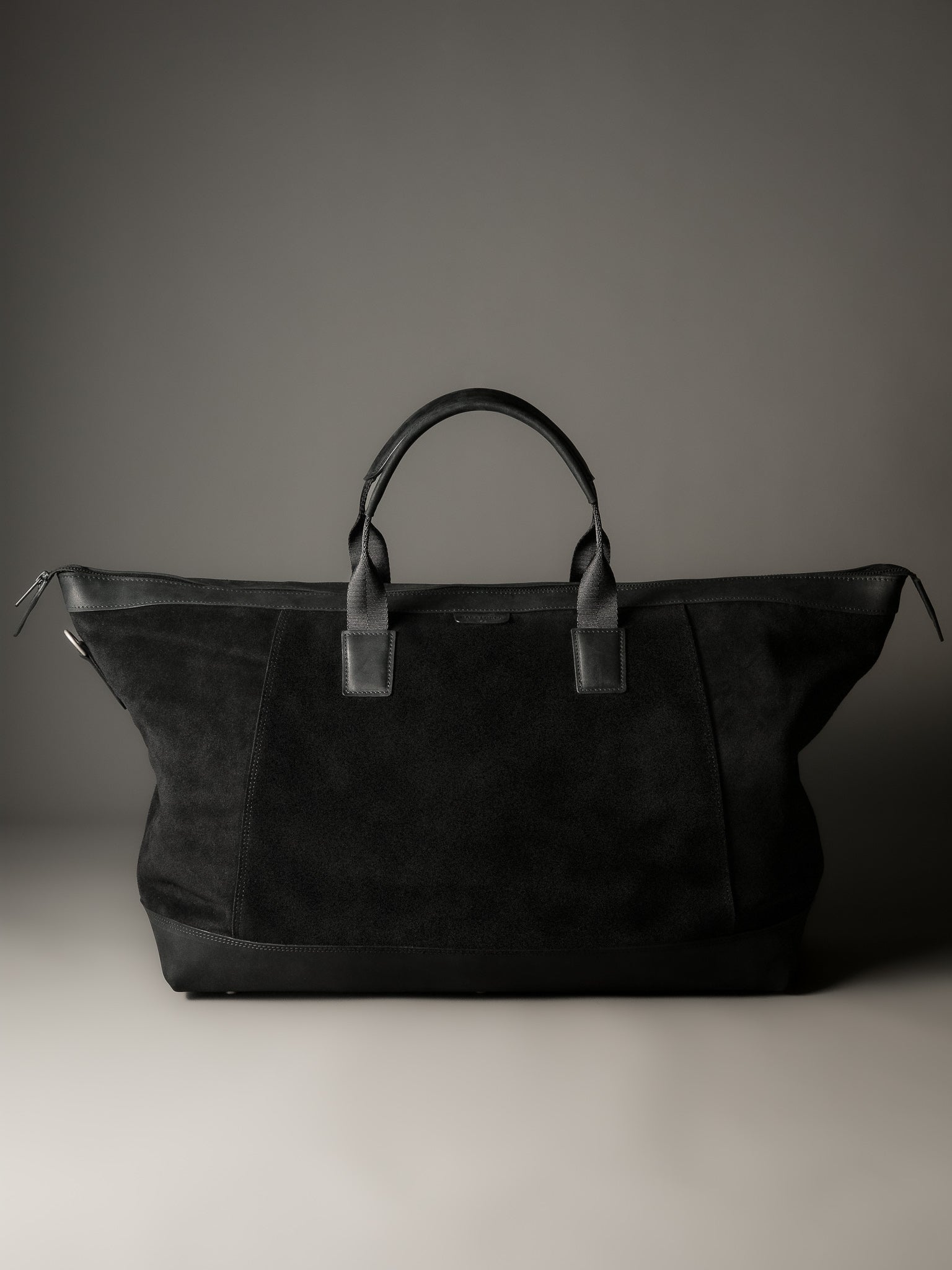 The Gramercy Weekender Bag - Black Suede