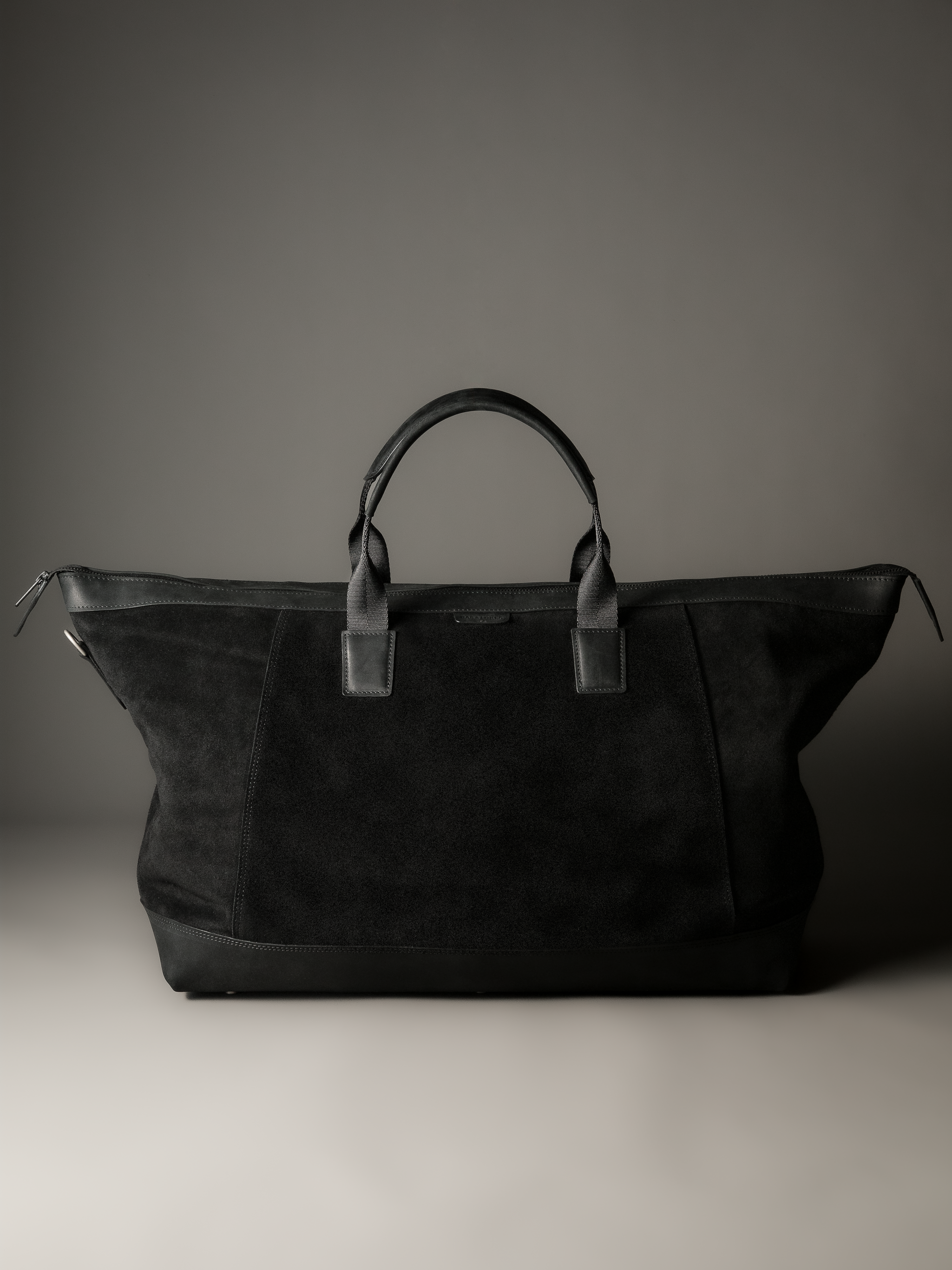 Gramercy Black Suede Weekender Bag (Limited to 3 Pieces)
