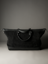 Gramercy Black Suede Weekender Bag (Limited to 3 Pieces)